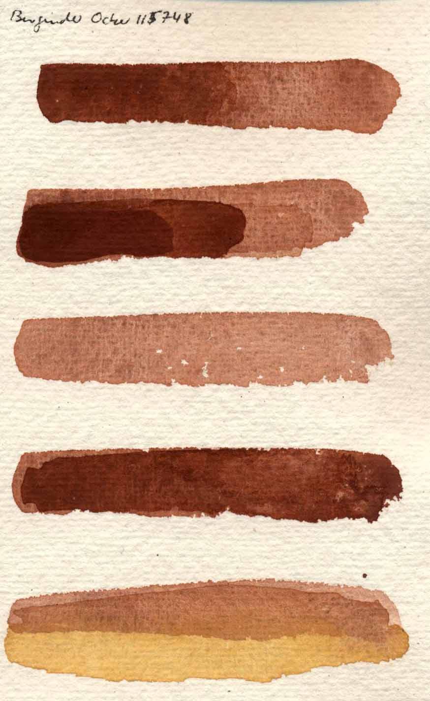 Kremer akvarel - vínová červená okrová, jemný (plast, 3 x 1,8 x 1 cm)